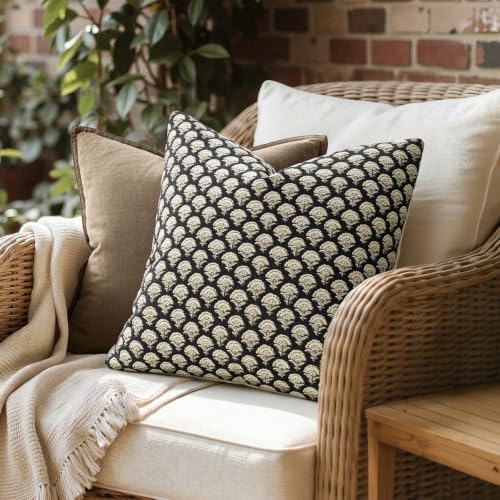 MIULEE Floral Print Decorative Euro Pillow Covers 22x22 - Image 4