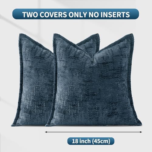 HPUK Chenille Throw Pillow Covers 18x18 Inch, Soft Woven Texture - Image 5