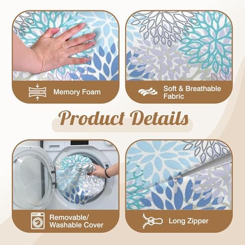 Knee Pillow for Back Sleeping – Half Moon Bolster Pillow for Legs, Under Knee - Image 4