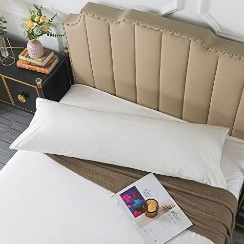 H HOUSEHOLD 1 Pack Velvet Body Pillow Cover, Soft and Cozy Luxury Fuzzy Flannel - Image 3