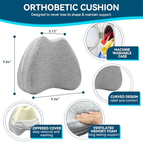 Knee Pillow for Side Sleepers Hip Pain, Leg Pillow for Side Sleeping - Image 2