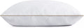 puredown® Goose Feathers and Down Pillow with Diamond Quilting with 100% Cotton Cover, Pack of 1, King Size