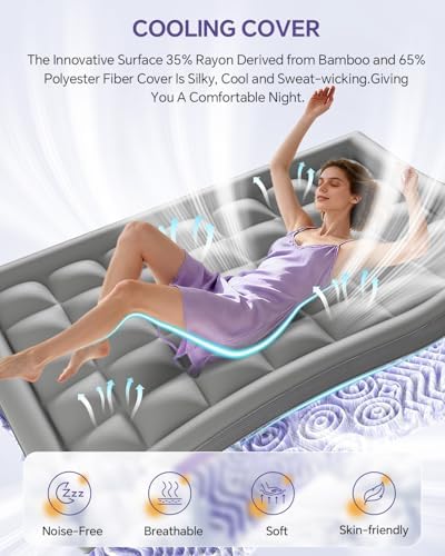 ChiXpace Dual Layer 4 Inch Memory Foam Mattress Topper Full - Image 6