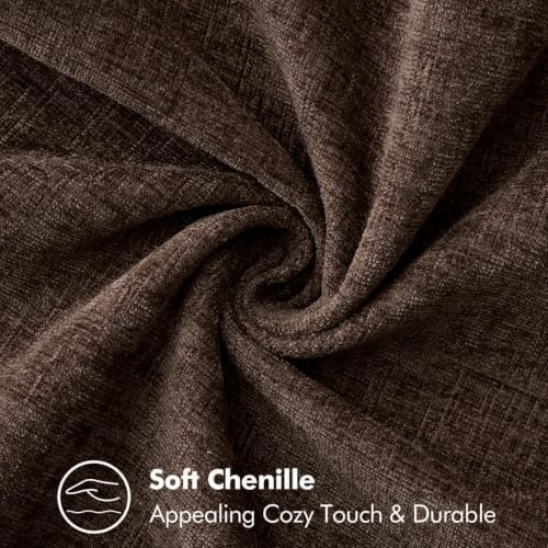 MIULEE Decorative Lumbar Throw Pillow Covers 12x20 Inch Dark Brown 2 Pack - Image 3