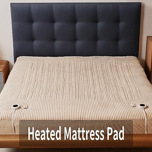 Heated Mattress Pad Queen Size, 6 Heating Levels, Machine Wash - Image 2