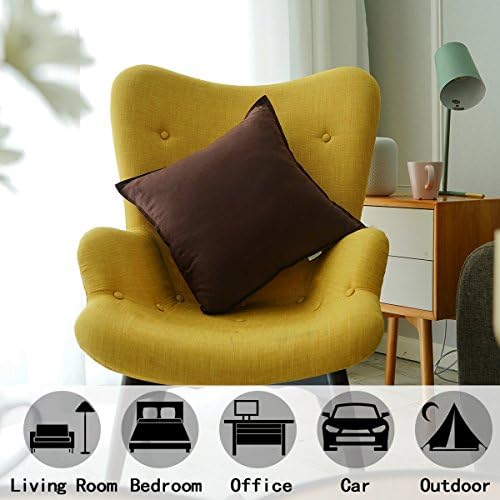 Jeanerlor Pack of 2 Cotton Linen Soft Soild Decorative Square Throw Pillow - Image 2