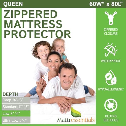 Zippered Queen Mattress Protector by Mattressentials