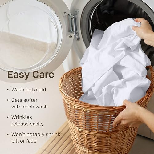California Design Den 2-Pack Soft 100% Cotton Sateen Twin Sheets Set - Image 6