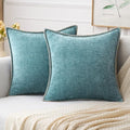 MIULEE Decorative Couch Throw Pillow Covers 20x20 Inch Coastal Aqua Blue by MIULEE