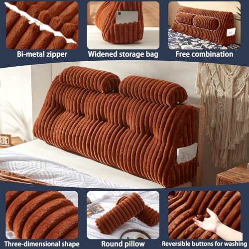 Rycwola Faux Fur Headboard Pillow - Image 5