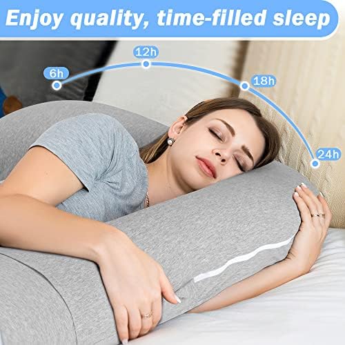 INSEN Pregnancy Pillow for Sleeping, L Shaped Body Pillow for Side Sleeping - Image 3