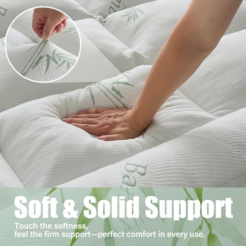 WhatsBedding 5 Inch Memory Foam Mattress Topper King - Image 2