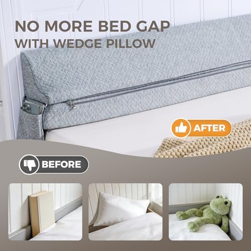 Bed Wedge Gap Filler Full Size, Wedge Pillow - Image 2