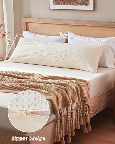 YZ HOME Waffle Weave Body Pillow - Image 3