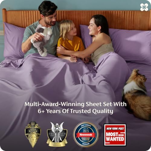 Bedsure PureWoven 100% Rayon Derived from Bamboo, Full Size Sheets - Image 3