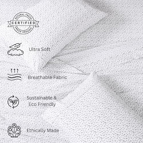 Lane Linen Twin Sheets 100% Organic Cotton 3pc Percale Cooling Soft - Image 3