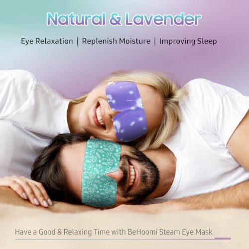 BeHoomi Steam Eye Mask, 10 Packs Heated Eye Mask, Self Heating Disposable Warm - Image 2