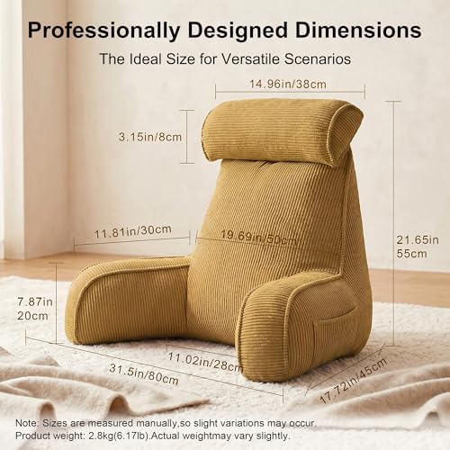 Bed Rest Reading Pillow, Backrest Pillow - Image 4
