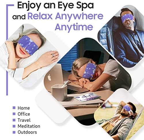 BeHoomi 20 Packs Steam Eye Mask, Heated Eye Mask Warm Compress - Image 6
