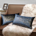 Phantoscope Pack of 2 Sparkling Velvet Decorative Solid Throw Decorative Pillow by Phantoscope