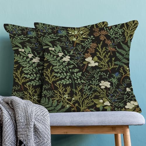 Spring Pillow Covers 16x16 Inch Set of 2, Seasonal Vintage Floral Outdoor - Image 2