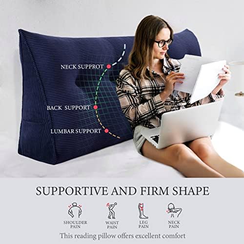 Fully Stuffed Thicken Headboard Pillow Queen Padded Headboard Soft and Firm - Image 2
