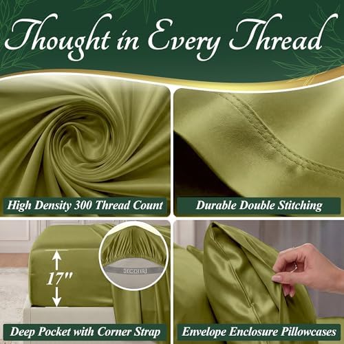 DECOLURE 100% Viscose Derived from Bamboo Sheets, Luxury 6 Pc Set - Image 4