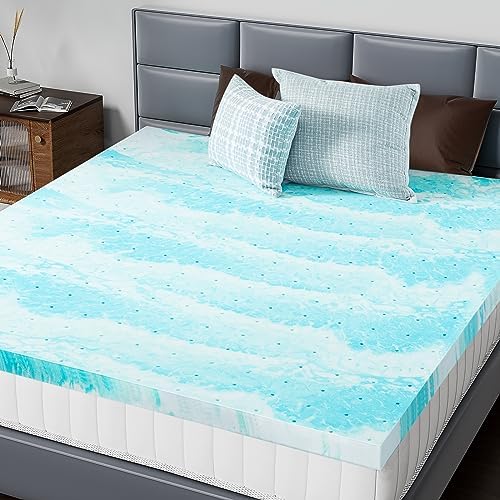 DUMOS Mattress Toppers Memory Foam, Thick Bed Topper Pad Cooling Gel Infused by DumosLifestyle