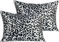NTBAY Standard Satin Leopard Printed Pillowcases by NTBAY