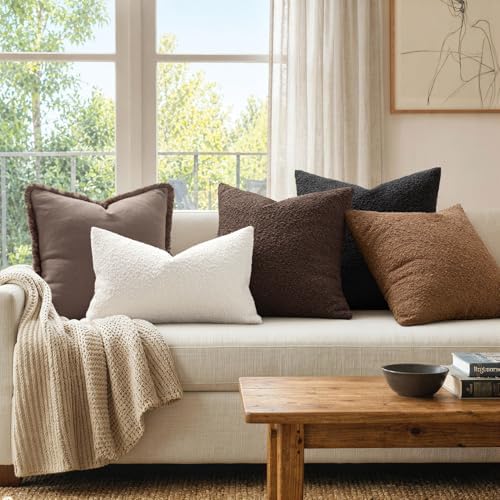 MIULEE Textured Boucle Lumbar Pillow Cover - Image 4