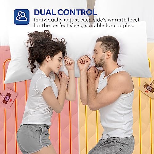 Sealy Heated Mattress Pad King Size Luxury Quilted Electric Bed Warmer - Image 2