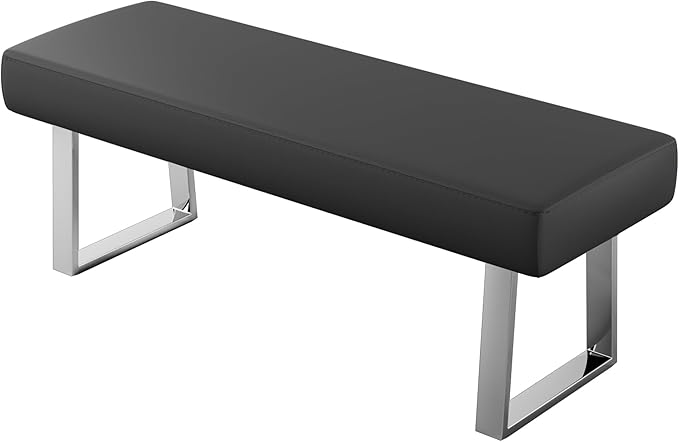 JIEXI Bedroom Bench Bed end upholstered Bench Indoor Corner Small Footstool with Metal Legs, for Kitchen entryway Dining Room and Living Room Window, Plant Bench