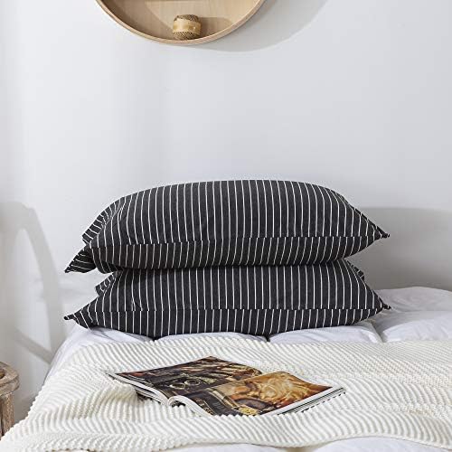 H HOUSEHOLD 100% Jersey Knit Cotton Queen Size Pillowcases Set of 2, Super Soft by HHOUSEHOLD