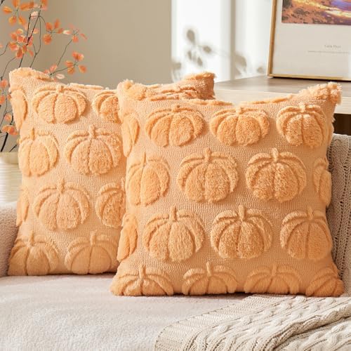 MIULEE Fall Pillow Covers Pumpkin Fall Decor 20x20 Pumpkin by MIULEE