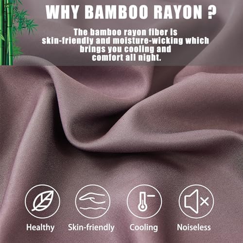 Pillow Cases Standard Size 2 Pack, Bamboo Rayon Cooling Pillowcases - Image 4