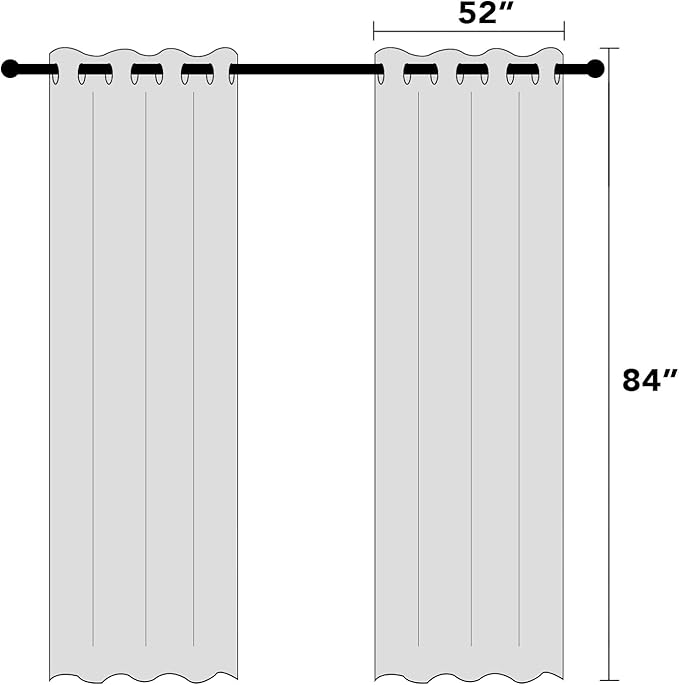 PrinceDeco 100% Blackout Curtains for Bedroom Linen Textured Curtain Panels 84 inches Long Energy Smart & Noise Reducing Blackout Drapes for Living Room Burlap Fabric with White Liner(2 Panels, Stone)