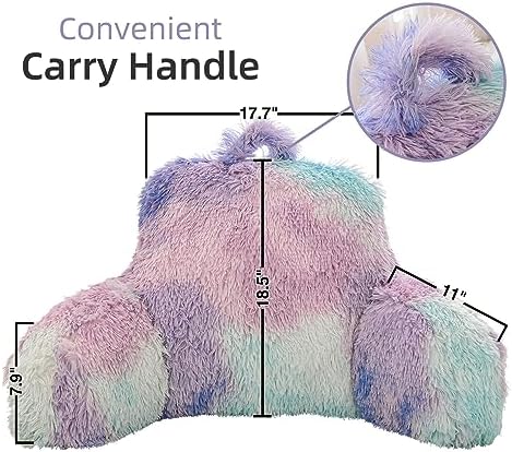 A Nice Night BluePurple Reading Pillow, 18.5" Bed Wedge Pillows - Image 2