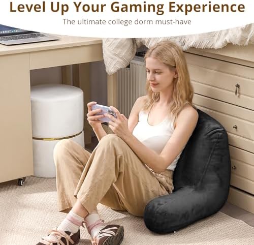 Sasttie Reading Pillow for Bed, Back Pillow for Sitting Up - Image 5