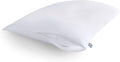 Sealy Performance 100% Cotton Breathable Moisture Wicking Fabric Machine Washable Zippered Pillow Protector, King Size, 2 Pack, White