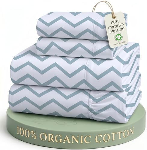 LANE LINEN Queen Sheet Set 100% Organic Cotton Cooling Soft 4pc by LaneLinen
