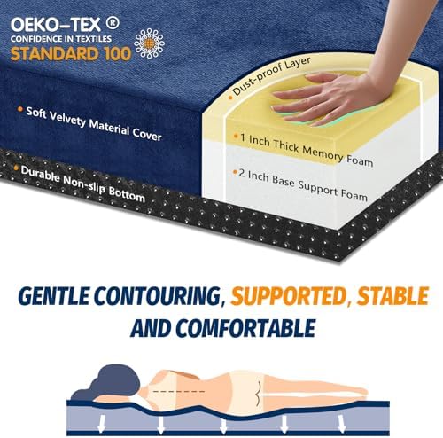 CYMULA Memory Foam Camping Mattress Pad, Sleeping Mat, Portable Roll Up Mattress - Image 7