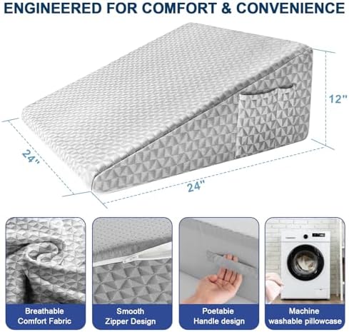 Wedge Pillow for Sleep Apnea - Image 6