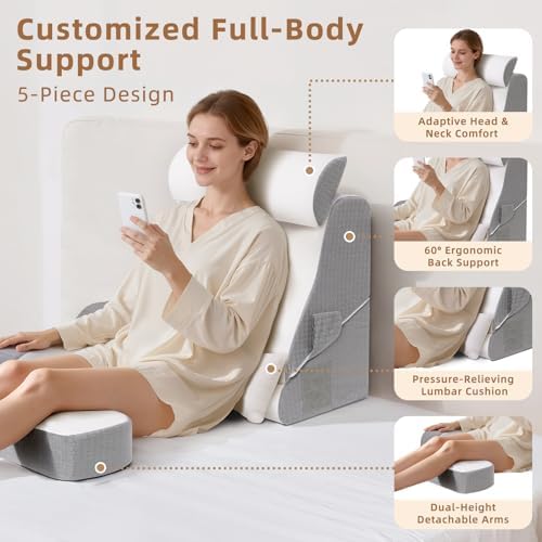 Foldable Reading Pillow for Sitting in Bed Adult - Image 4