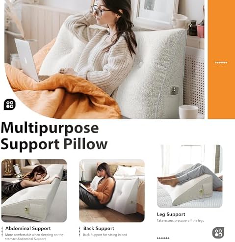 10 lbs Thickened Wedge Pillow Headboard Body Positioner Bed Wedge Pillow - Image 4