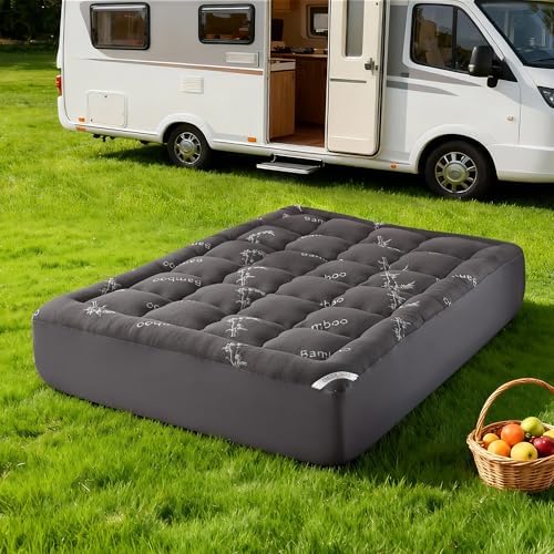 BEDLORE RV Queen Mattress Topper, Pillow Top Mattress Pad - Image 4