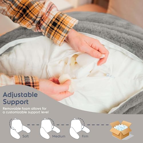 Nestl Fur Reading Pillow, Stylish Back Pillow - Image 6