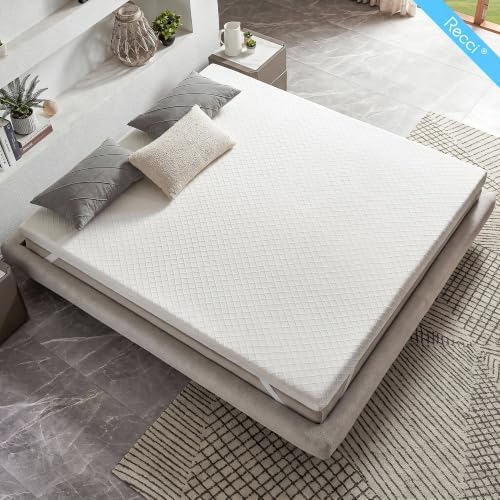 RECCI 2 Inch TwinXL Memory Foam Mattress Topper, College Dorm - Image 6