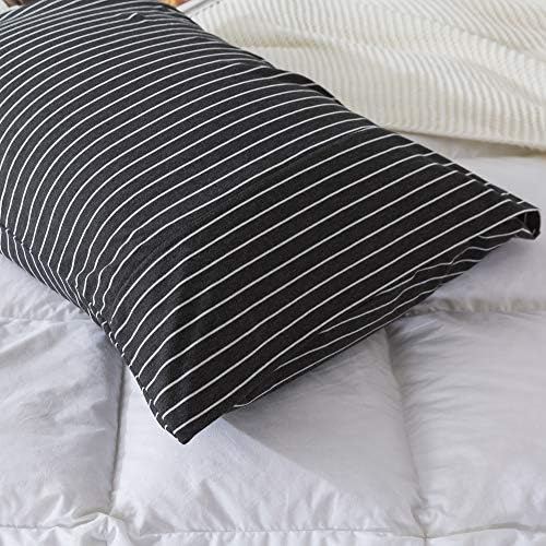 H HOUSEHOLD 100% Jersey Knit Cotton King Size Pillowcases Set of 2, Super Soft - Image 4