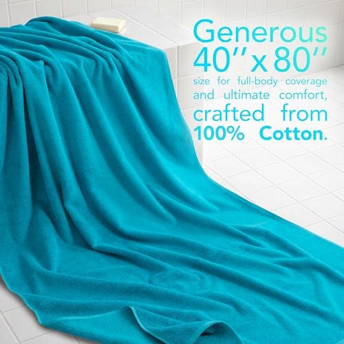 American Soft Linen 100% Cotton Luxury Turkish Towels, 40x80 XL Bath Sheet - Image 2