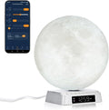 Light Alarm Clock Wake up Light Bioclock Adjustment Sunrise Alarm Clock Awakening lamp Bedside lamp Table lamp Nightstand Lamp Moon-Shaped & APP-Supported